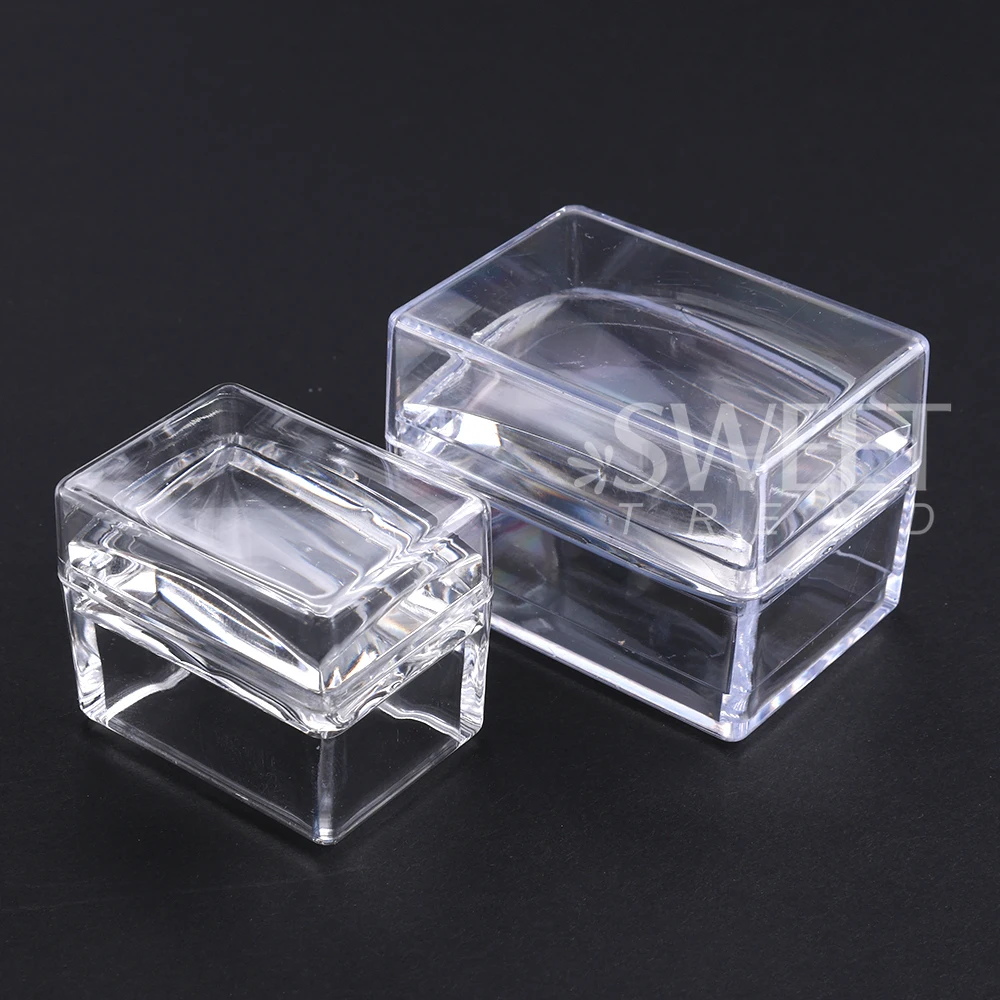 Square Nails Art Stamping Plates Kit French Manicure Transparent Silicone Polish Stencil Template Seal Stamper Scraper Nail Tool image 6
