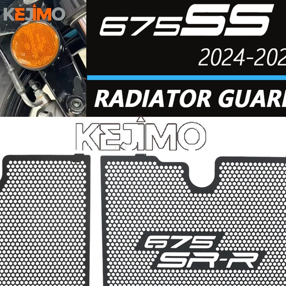 

For CFMOTO CF MOTO 675SR-R 675SRR 675SR 675SS 675 SR SS SRR 675 2024 2025 2026 Radiator Guard Protection Grille Cover Protector