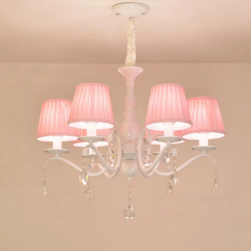 European Chandelier Children's Room Bedroom Crystal  Light Mediterranean Countryside  Room Restaurant Lighting