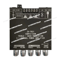 For ZK-TB21 TPA3116D2 Bluetooth 5.0 Subwoofer Amplifier Board 50WX2+100W 2.1