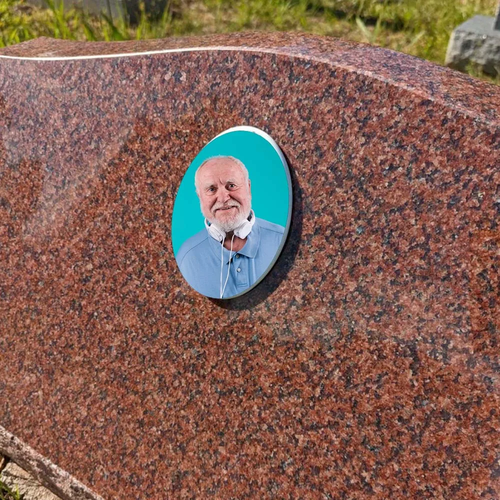 2D Flat Not 3D 1pc Custom Photo Memorial Headstone Tile Personalized Remembrance Gift for Holidays Pet Memorial Decor