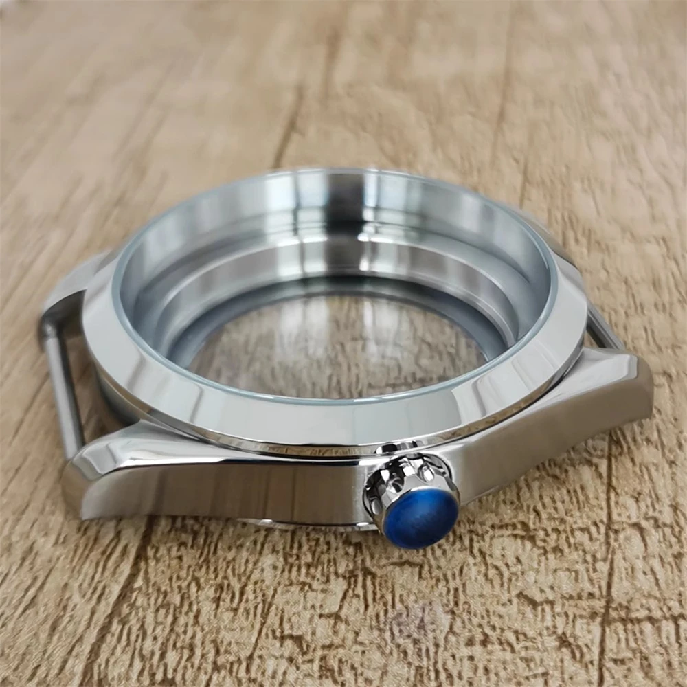 41MM Precision Steel Case Blue Glass Set 33.5MM Literally Suitable for NH35 Movement Modification Watch Accessories