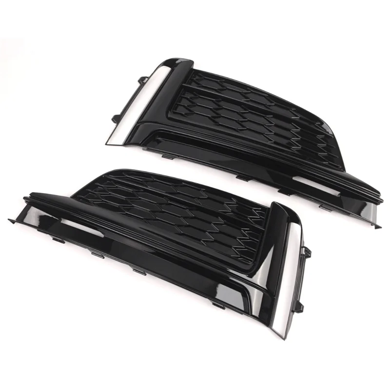 NEW-Front Fog Light Grille Cover For A5 S5 S-Line 2017-2019 8W6807681F 8W6807682F