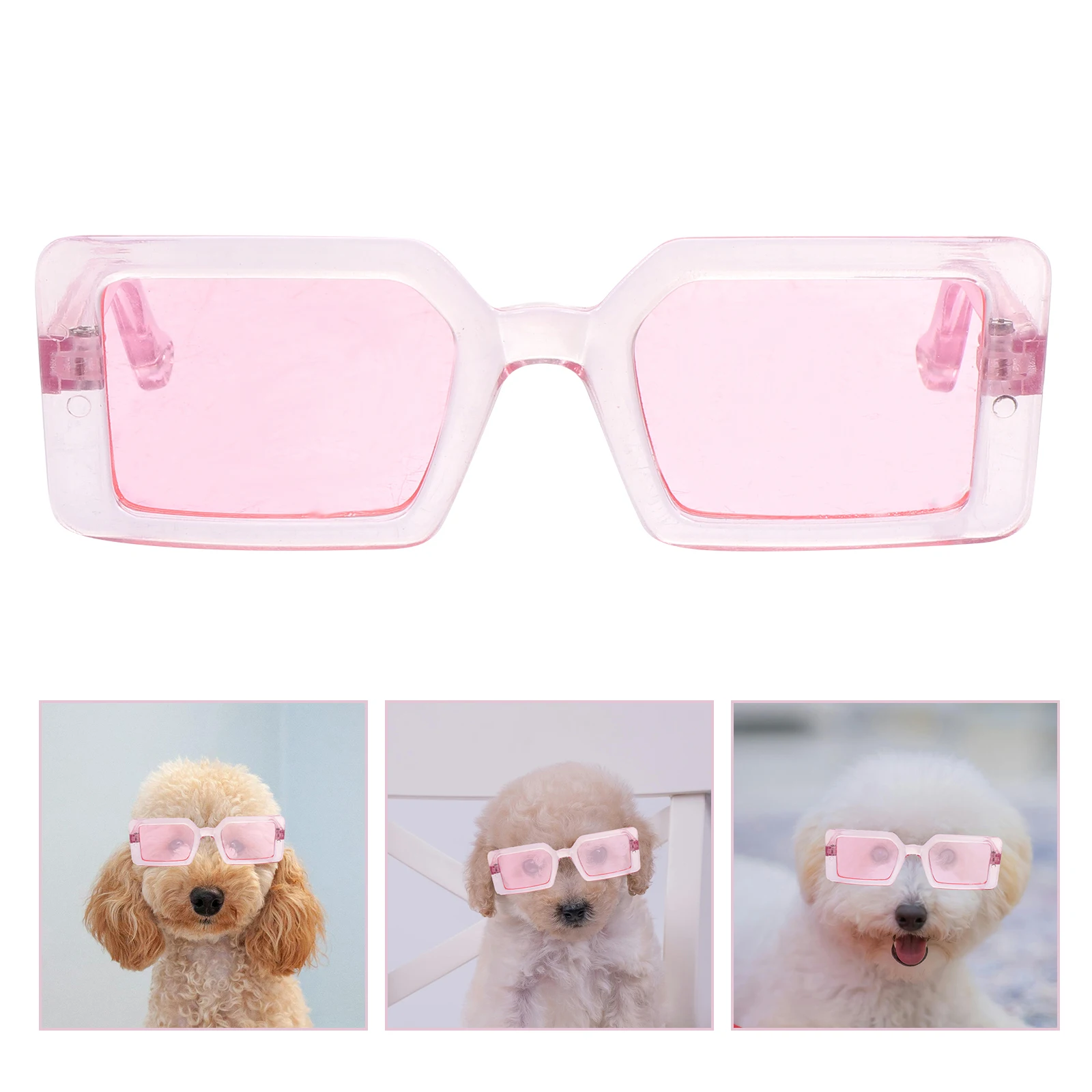 

Dog Glasses Pet Eyewear Fashion Accessories for Small Dogs Photo Props Lightweight PP Cool Design Colorful Party Dog Supplies