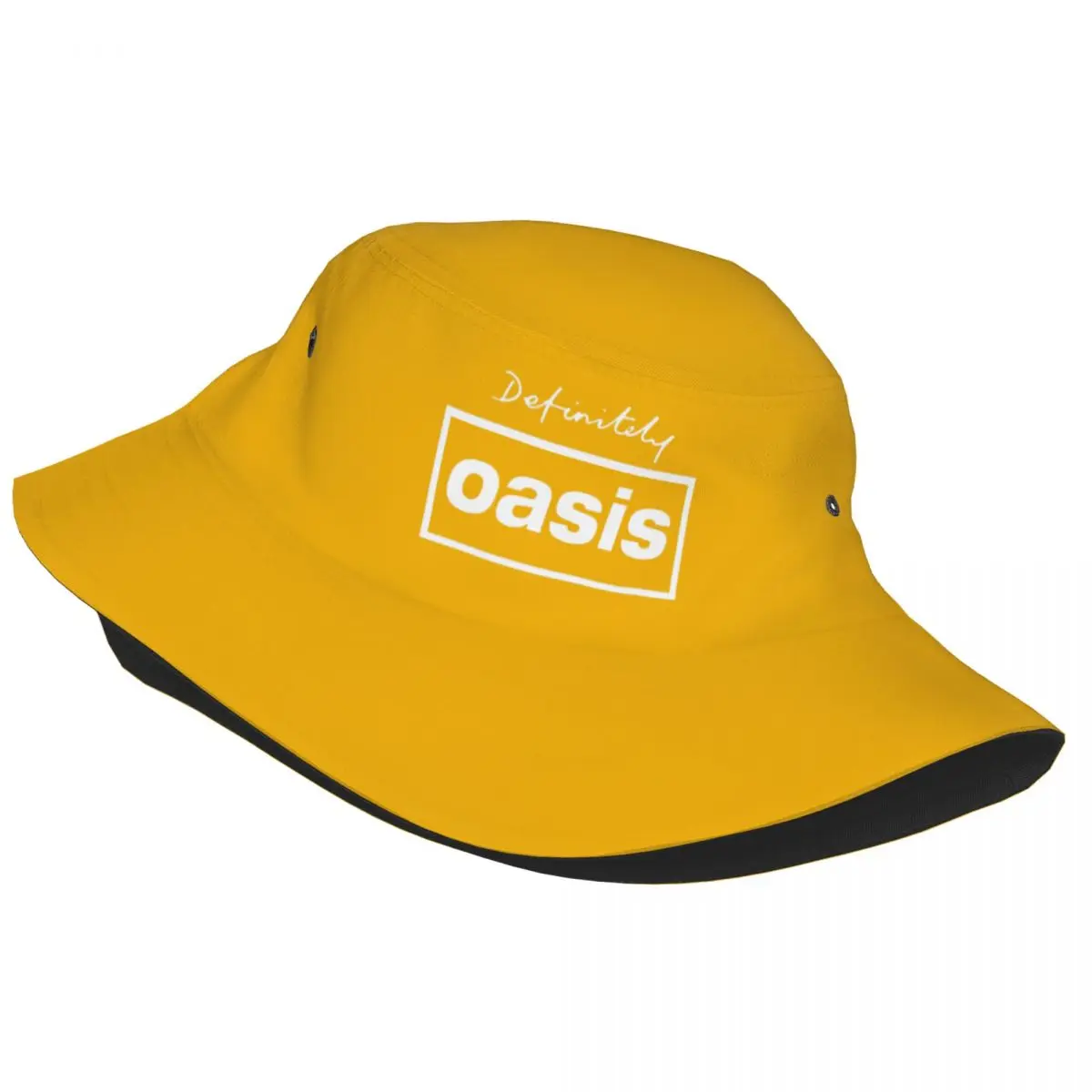 Definitely Rock Band Logo Bucket Hat for Teen Beach O-Oasis Sun Hat Hip Hop Packable Outdoor Sports Fisherman Caps Dropshipping