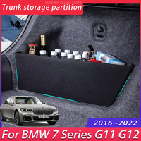 For BMW 7 Series G11 G12 2016~2022 Car Thickening Trunk Storage Partition Multifunction Storage Box Auto Interior Accessories