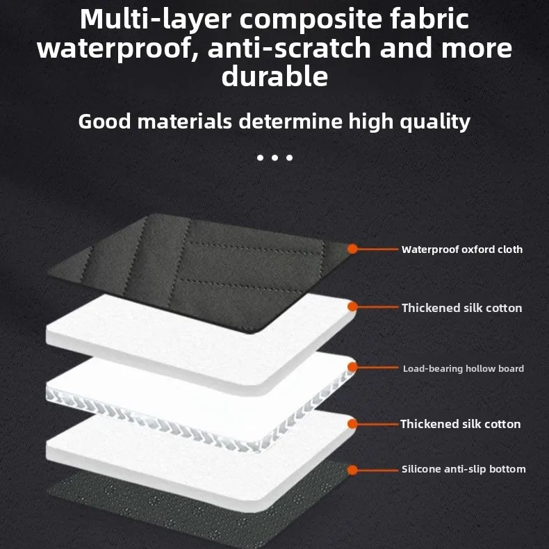 Waterproof Dog Car Seat Cover for Medium Large Dogs Anti‑Dirty Scratchproof Pet Car Bed Mat Protector for Automobile Rear Back
