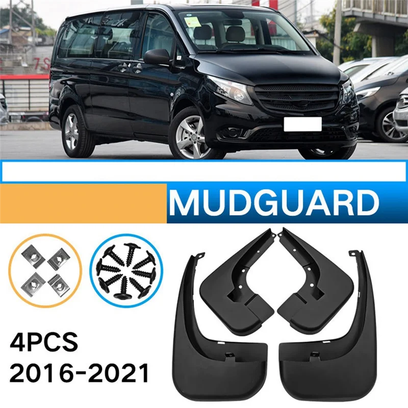 

Mud Flaps For Mercedes-Benz VITO V-CLASS W447 2016-21 Mudguard Splash Guard Fender Cover Car Refit Exterior Accessories