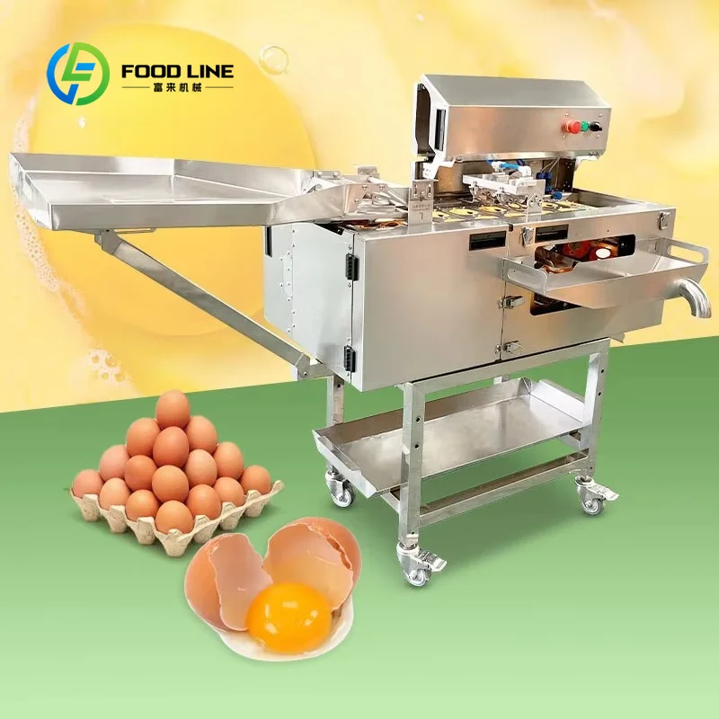 Small Scale Automatic Egg Breaking Separator Custom New Liquid Egg Processing Machine Separate Egg White Yolk Equipment