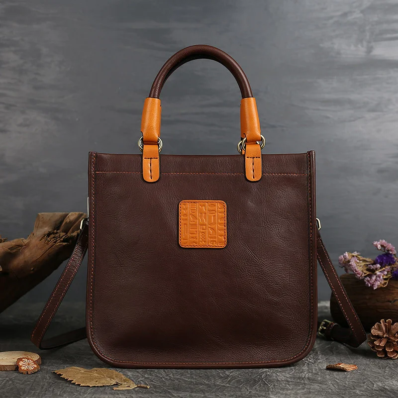 MOTAORA-Bolsa De Couro Genuíno Vintage para As Mulheres, Natureza Sacos De Couro, Tote Casual, Alta Qualidade, Feminino, Designer De Luxo, Novo, 2024