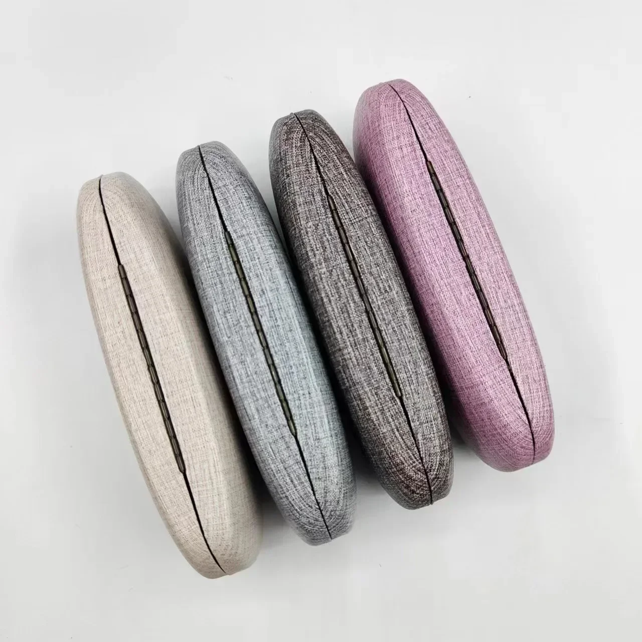 Fashion Glasses Case Hard Shell Linen Fabrics Eyewear Cases Cover Protective for Men Women Sunglasses Eyeglasses Glasses Box