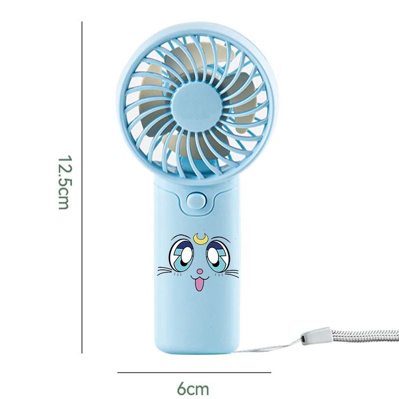 Sailor Moon Cute Fan Cartoon Anime Pattern Print Fans Students Summer Portable Ventilator Back To School Birthday Party Gifts