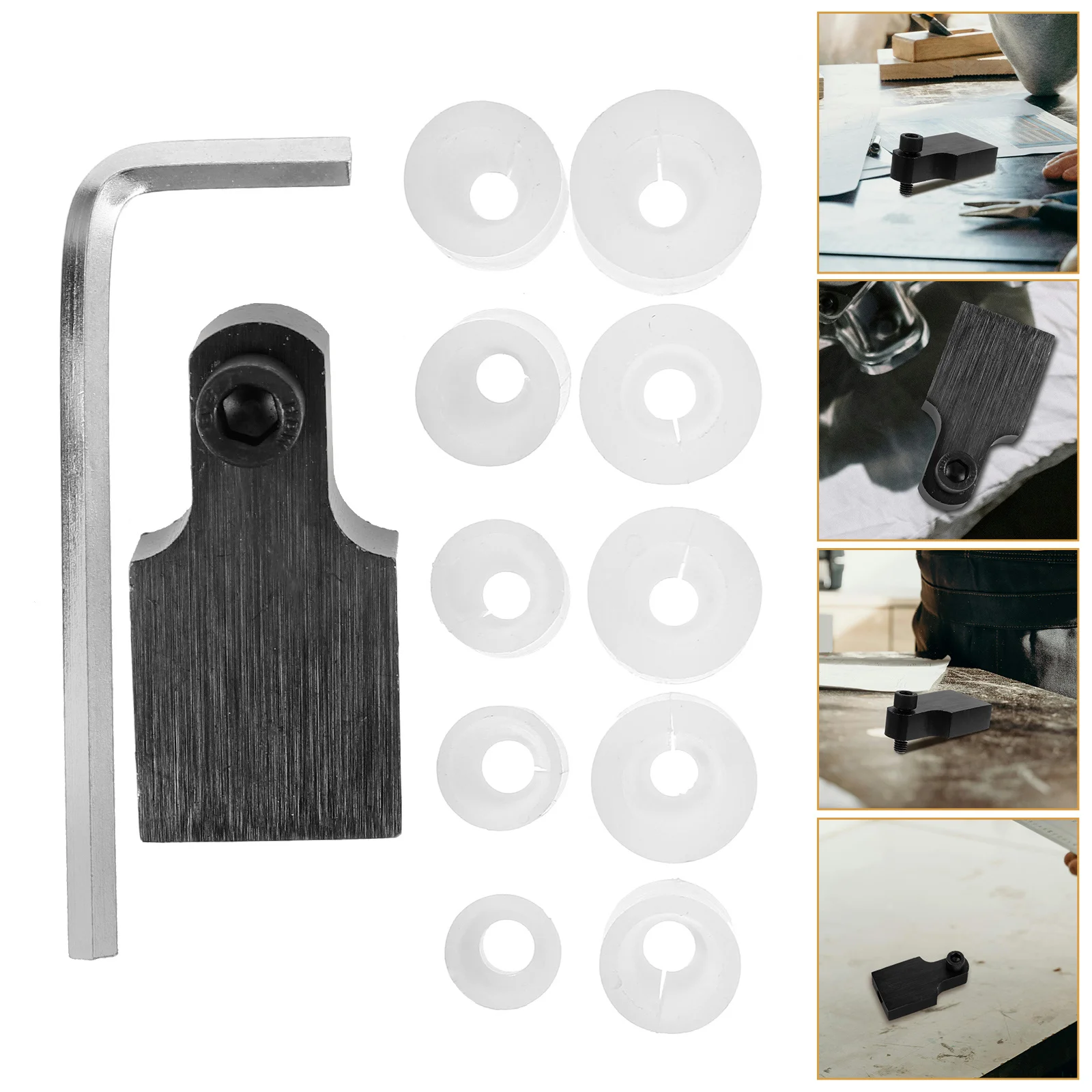 1 مجموعة تنوعا حلقة المشبك مجموعة أداة DIY بها بنفسك صنع المجوهرات سهلة الاستخدام أداة اليد المعدنية لخواتم حلقة المشبك صنع المجوهرات كليب #3