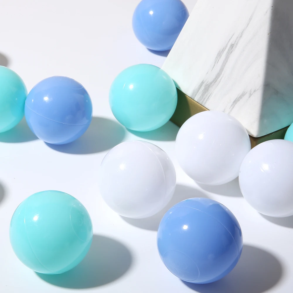 100 pezzi colori palline di plastica piscina d'acqua oceano palla pit ball bambini piscina con borsa a rete casa da gioco tende da esterno giocattolo