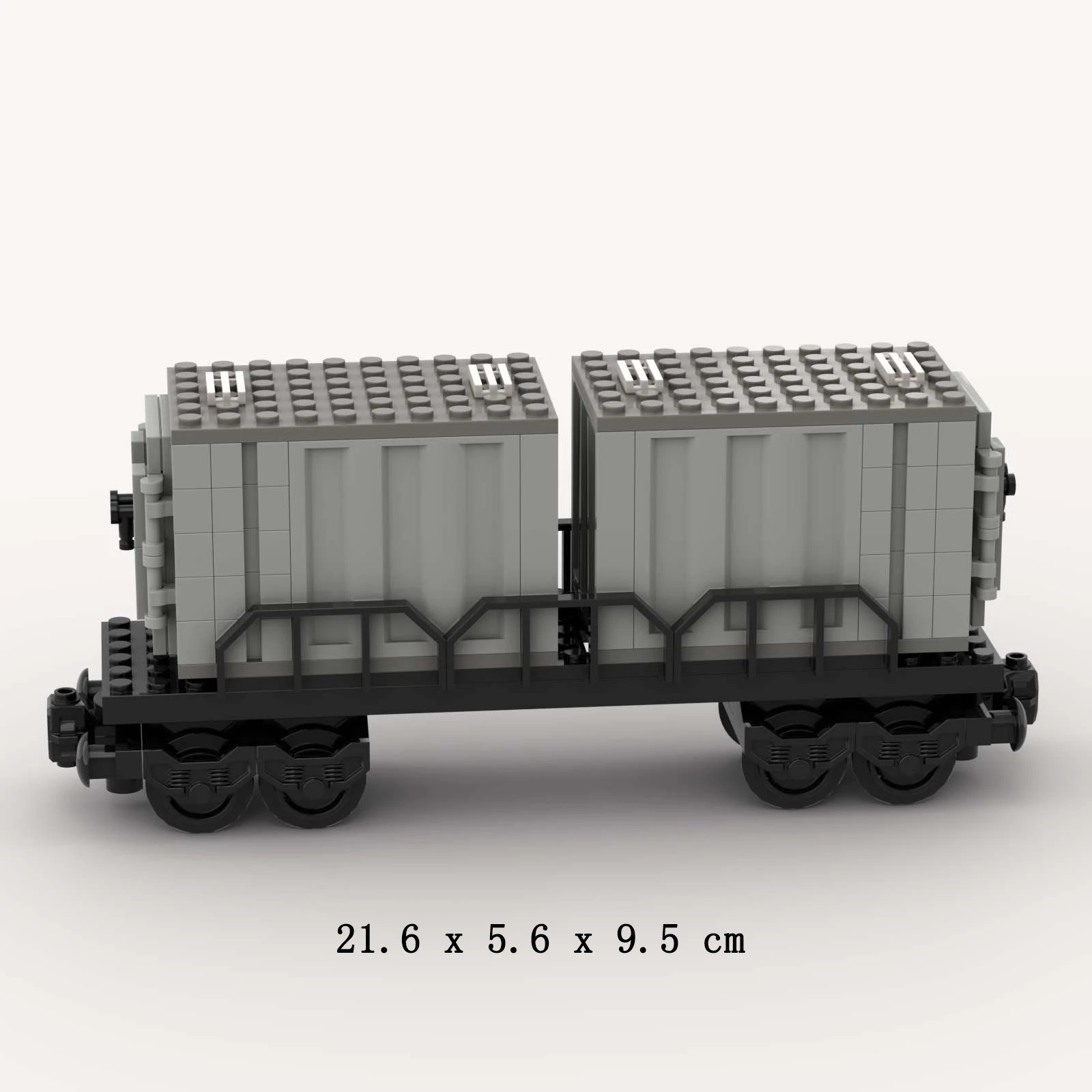 MOC Train Carriage Model Stone Transport Vehicle Oil Tank Truck Third Party Train Tracks Accessory Decoration Toys for Children