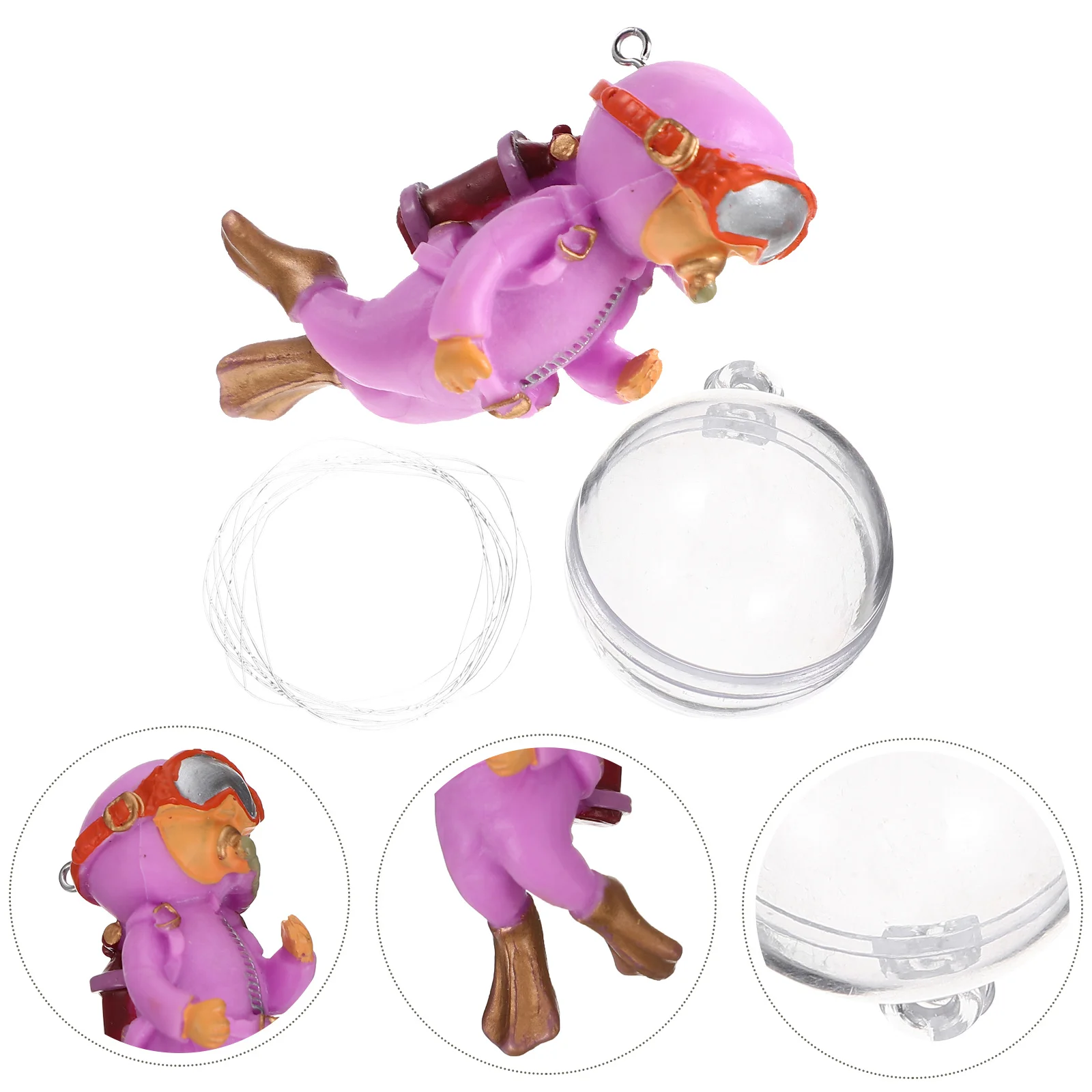 

Aquarium Floating Diver PVC Fish Tank Decor Artificial Color Safe Non-Toxic Aquarium Decoration Ornament