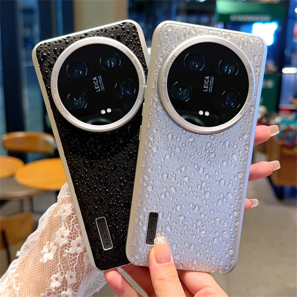 

Raindrop Pattern Phone Case For XiaoMi Mi 14 Pro Ultra PC Hard Shell Protective Back Cover Shell