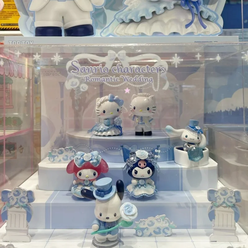 

Genuine In Stock Romantic Wedding Series Blind Box Daniel Cute Toys Melody Kuromi Desktop Decoration Trendy Girl Birthday Gift