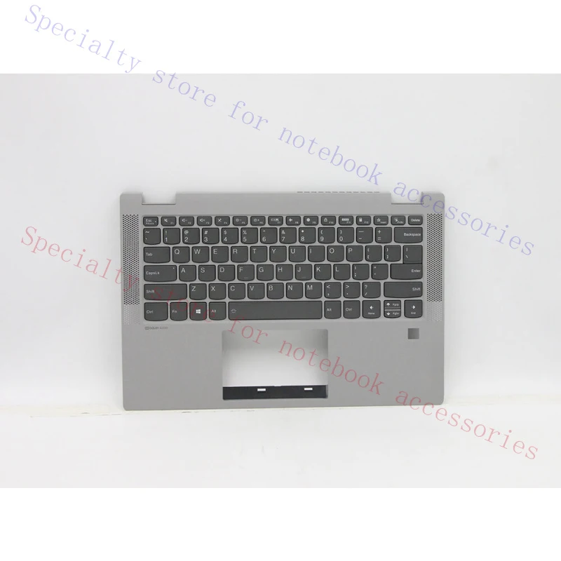 A+  NEW For Lenovo Ideapad Flex 5-14ALC05 Palmrest Backlit Keyboard Platinum Grey