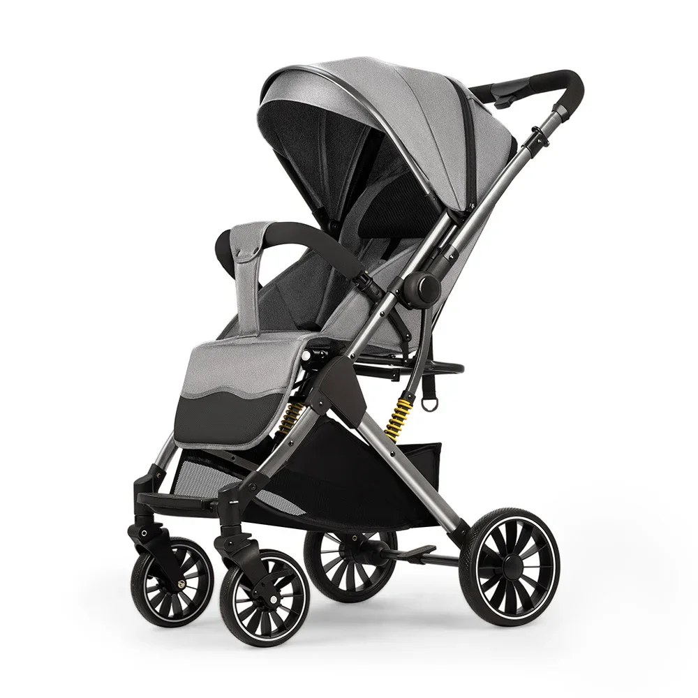 Portable Baby Stroller Newborn Baby Two-way Swivel Seat High Landscape Folding Travel Stroller Ultra-light Four-wheeled Stroller