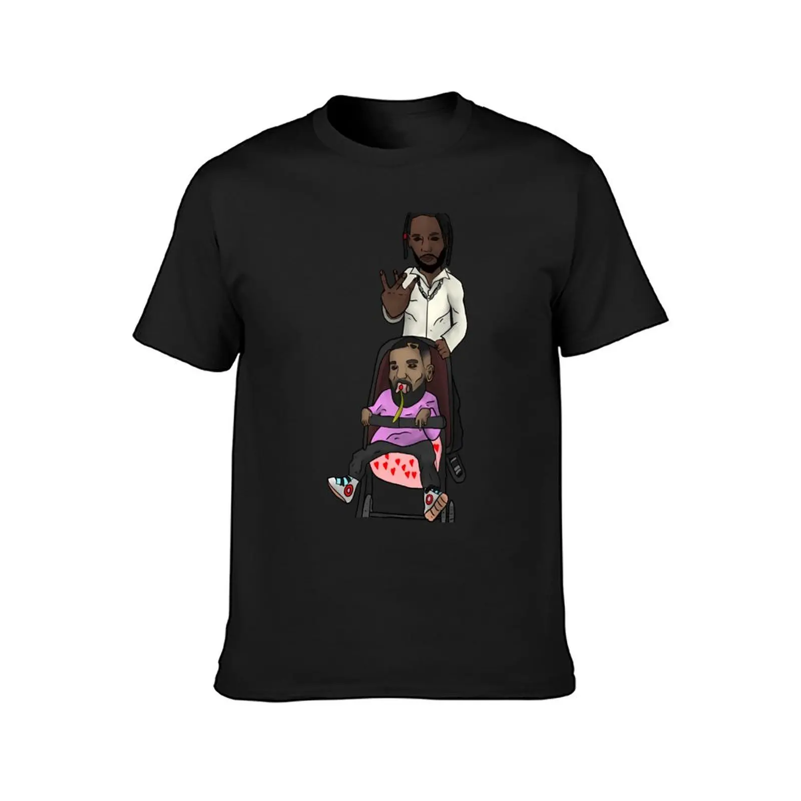 Kendrick and Drake babysitter T-Shirt oversized customs mens graphic t-shirts