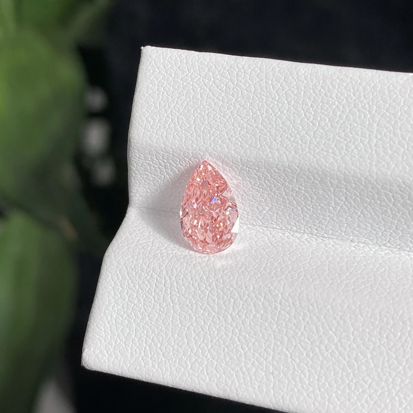 1.55CT VS1 Fancy Vivid Pink Lab Grown Diamond With IGI Certificate Pear Shape cvd Diamonds Wholesale SAP11-19