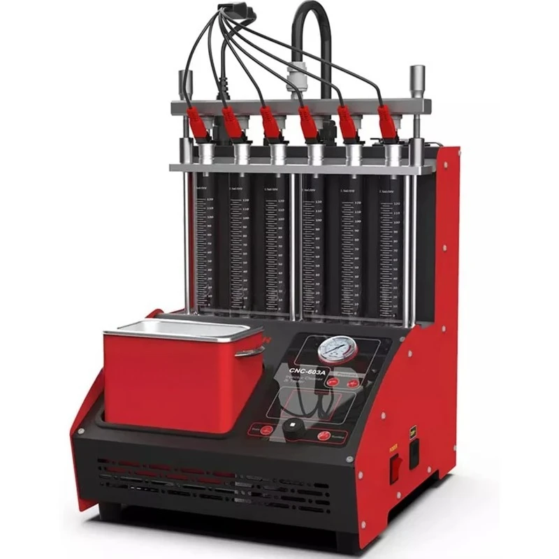 Original CNC603A Injector Cleaner and Tester 6 Cylinders 110V/220V Cleaning Machine Ultrasonic Injector Tester