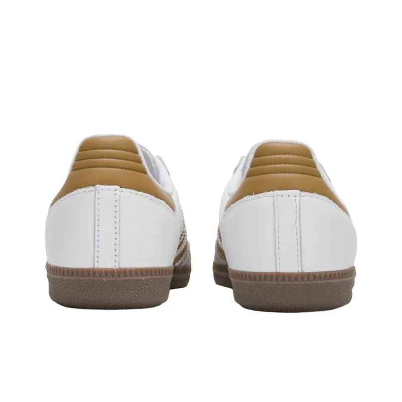 Adidas Originals SAMBA OG Low top Skateboard Shoes Unisex White Gold JH8796