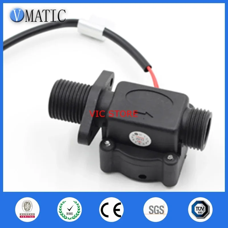 Hochwertiger G1/2" Kraftstoffzähler GPS Differential VC678 Elektronischer Reed-Sensor Kunststoff Magnetischer Wasserdurchflussschalter