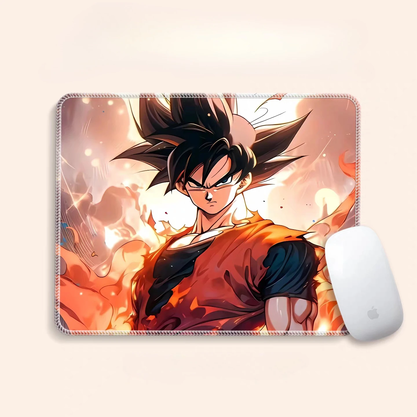 Creative High Definition Small Leather Mouse Mat Cartoon Anime Dragon Ball Son Goku Boys Office Home Laptop Non-slip Table Mat