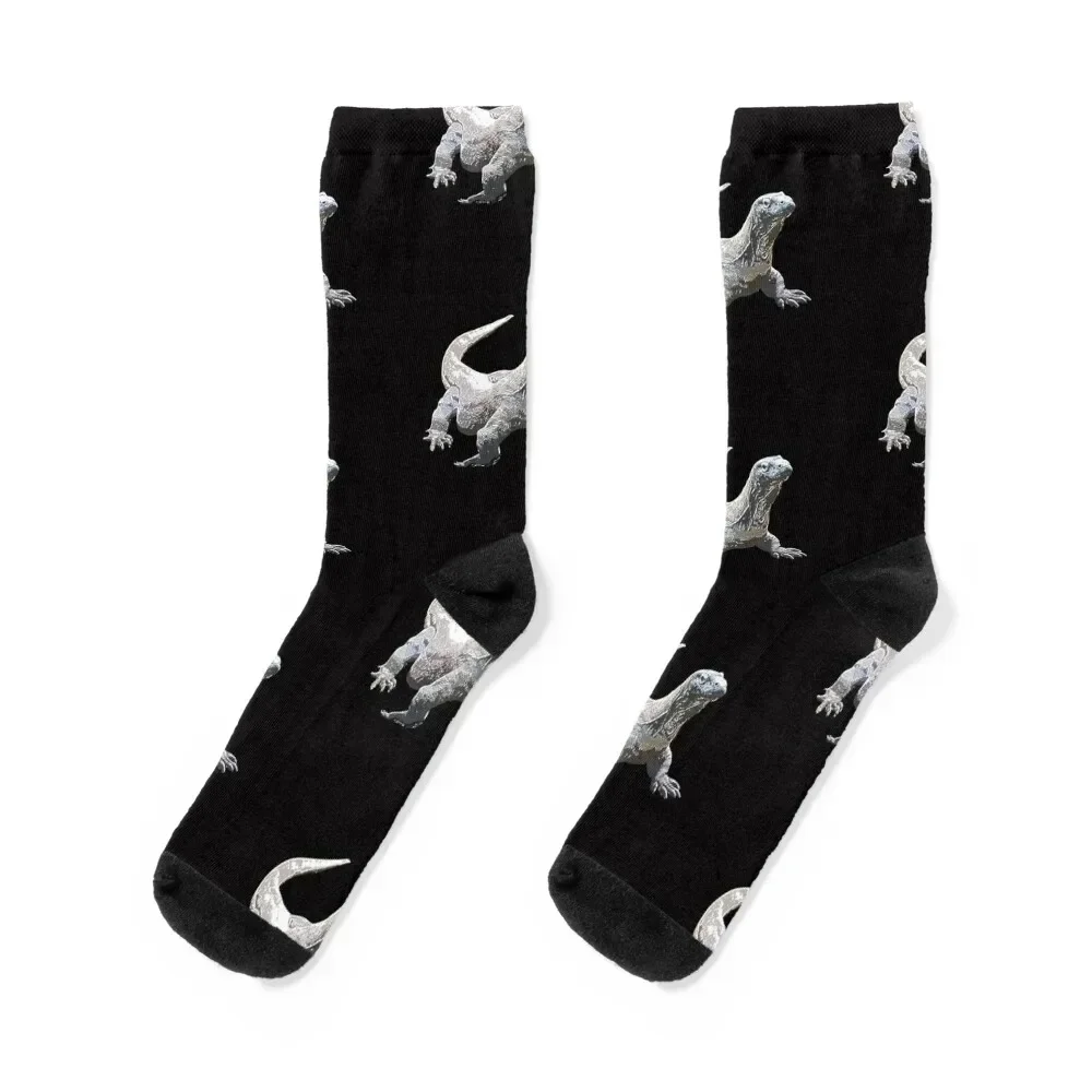 

Komodo Dragon White Alternate Print Socks ankle cartoon Boy Child Socks Women's