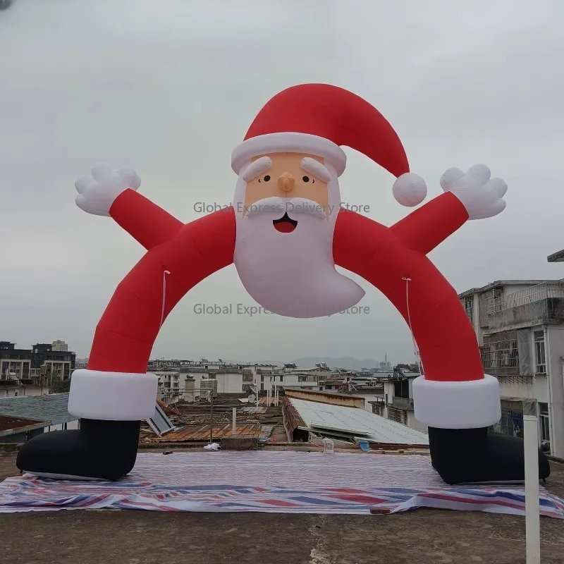 

Giant Inflatable Santa Claus Arch Entrance for Christmas, Advertising Inflatable Christmas Arch for Holiday Promotion