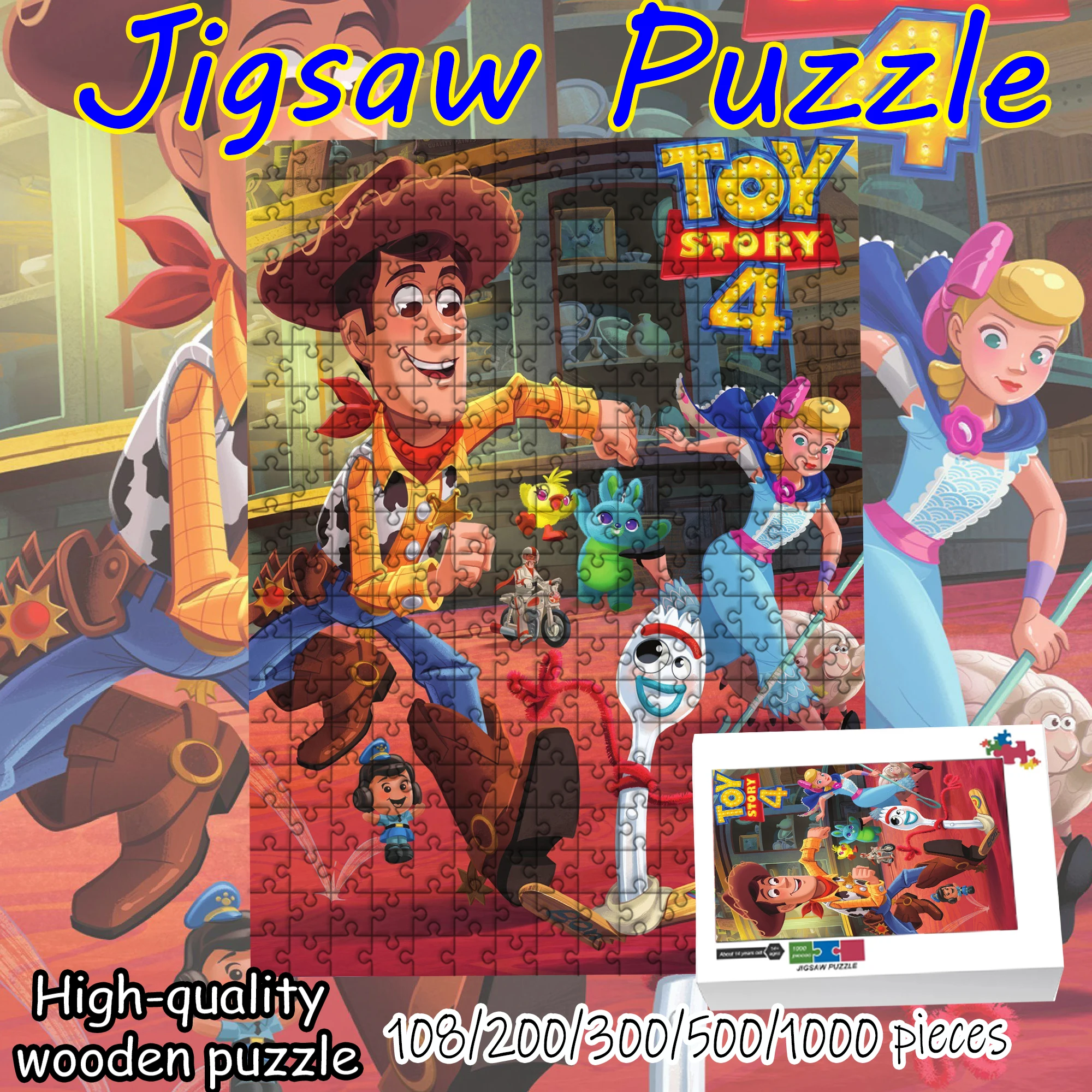 

Toy Story Buzz Lightyear, Jigsaw Puzzle 108/200/300/500/1000 Pieces Wooden Puzzle High Quality Gift Fun gift Toy