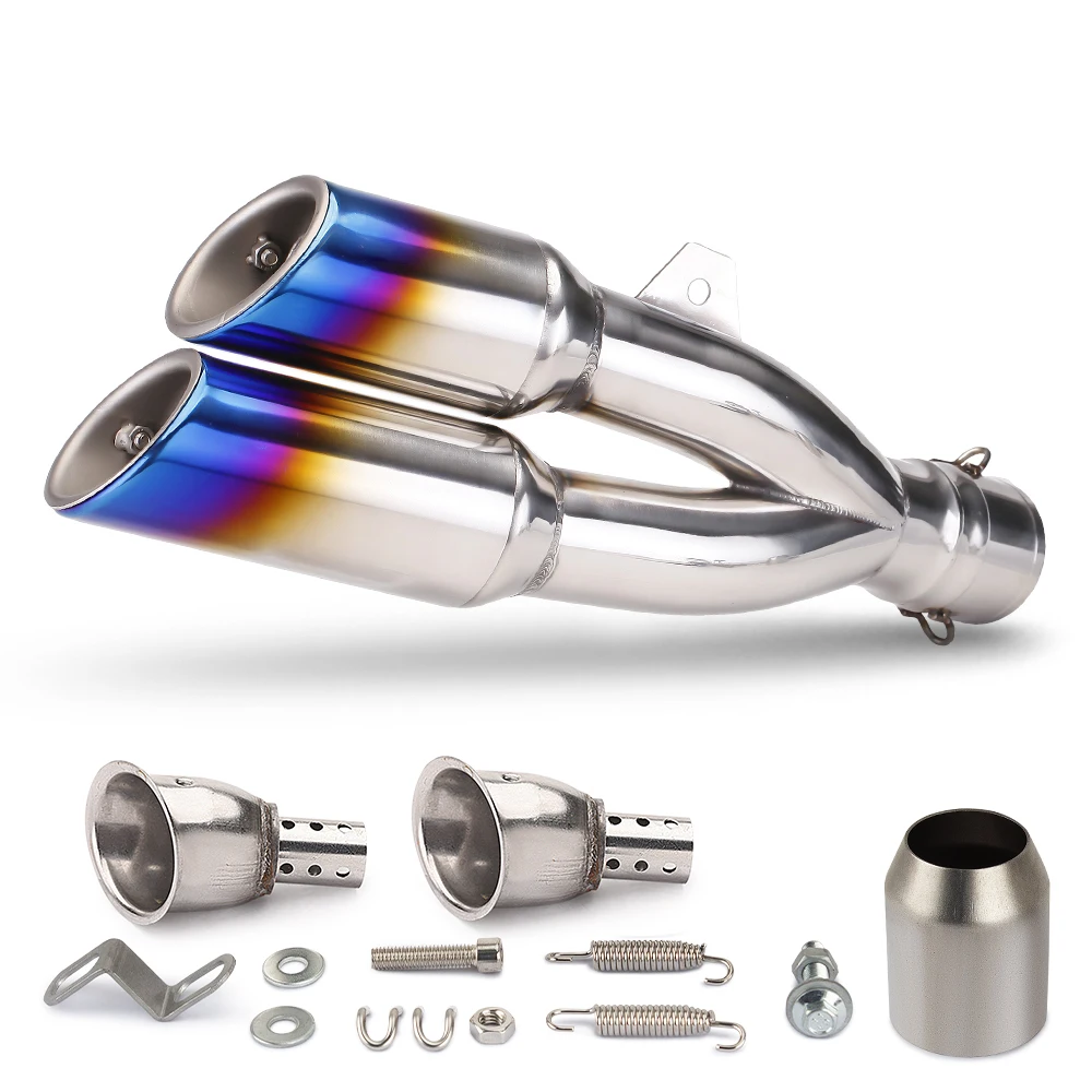 51MM Universal Motorcycle Exhaust Muffler With DB Killer For Z400 R3 R25 R6 MT07 MT09 CB650R CBR500R CBR250R Ninja250 Z800 view 5