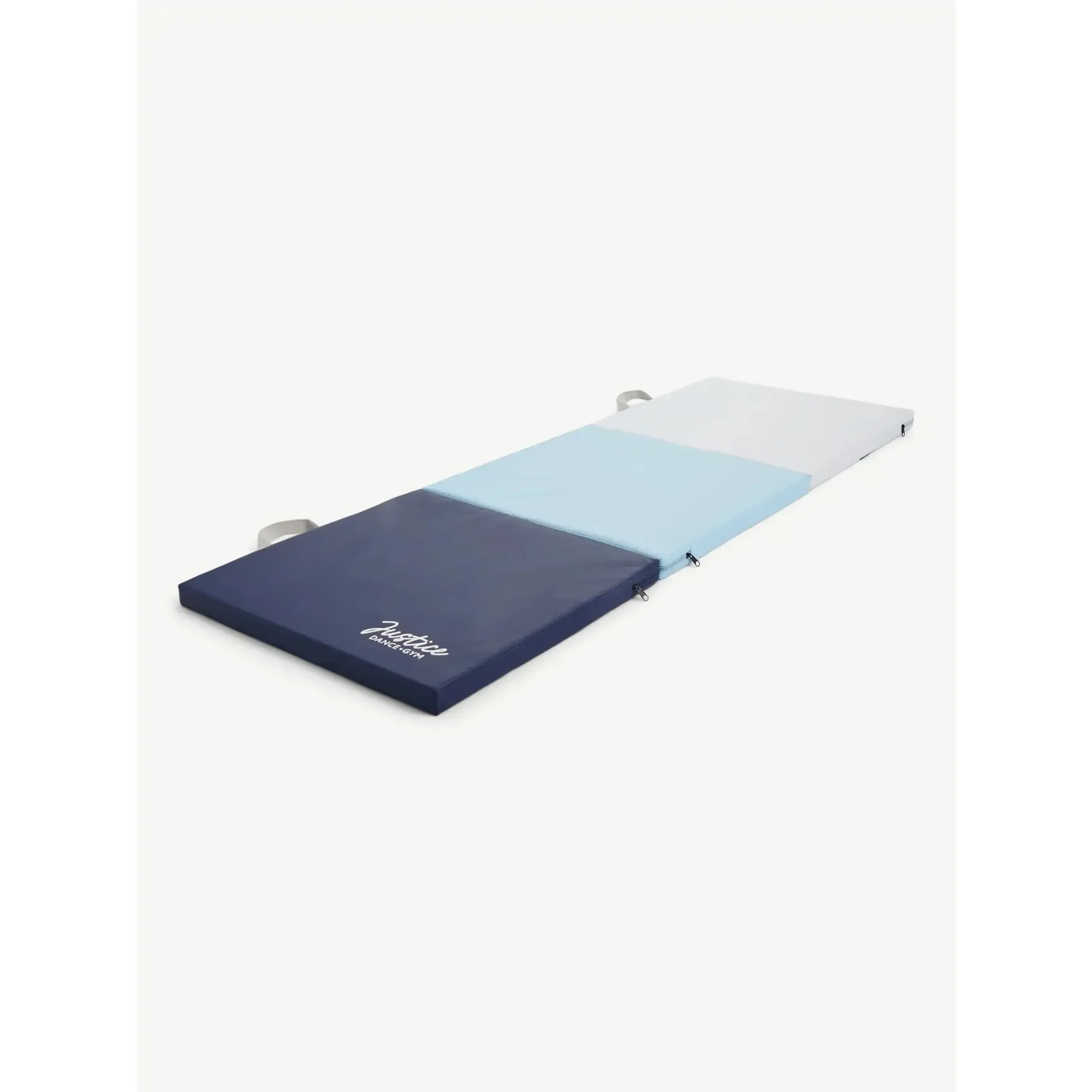 سجادة جمباز ثلاثية قابلة للطي مقاس 6 بوصات مع مقابض حمل، متعددة الألوان، أزرق، سمك 1.5 بوصة، سجادة تمرين