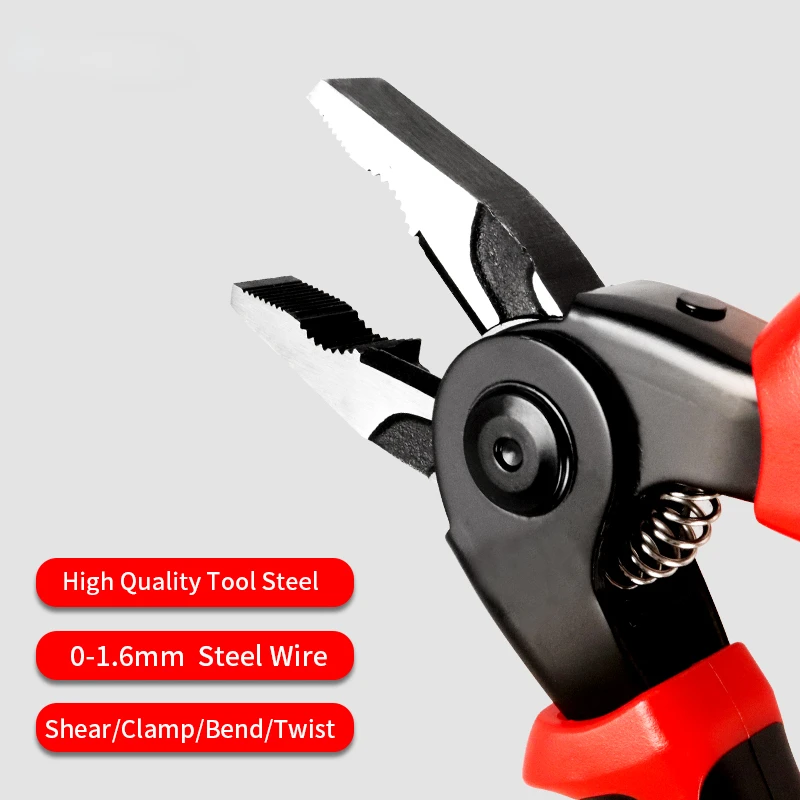 Imagem -03 - Combinação Kit Alicates Intercambiáveis Wire Stripper Wire Crimper Wire Cutter Tin Snips 2210awg em 1
