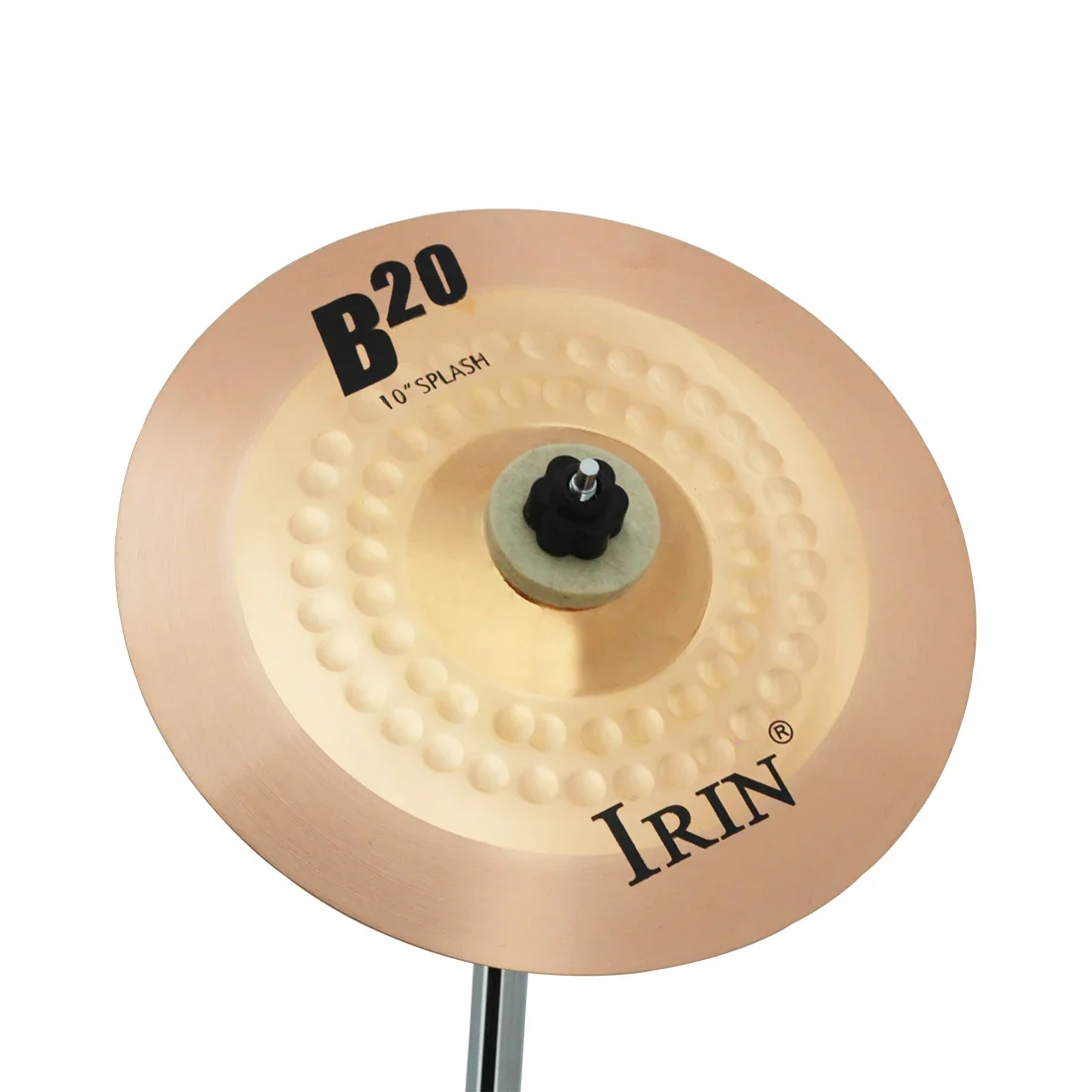 Piatto B20 da 10 pollici Gong Piatti in bronzo fosforoso Strumenti a percussione Parti Accessori Kit piatti per batteria Crash Hi-Hat