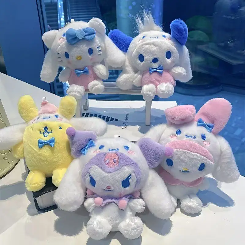 

Новый стиль Sanrio Hello Kitty Cinnamoroll KUROMI плюшевая игрушка рюкзак кулон брелок лучший друг девушка подарки на день рождения и Рождество