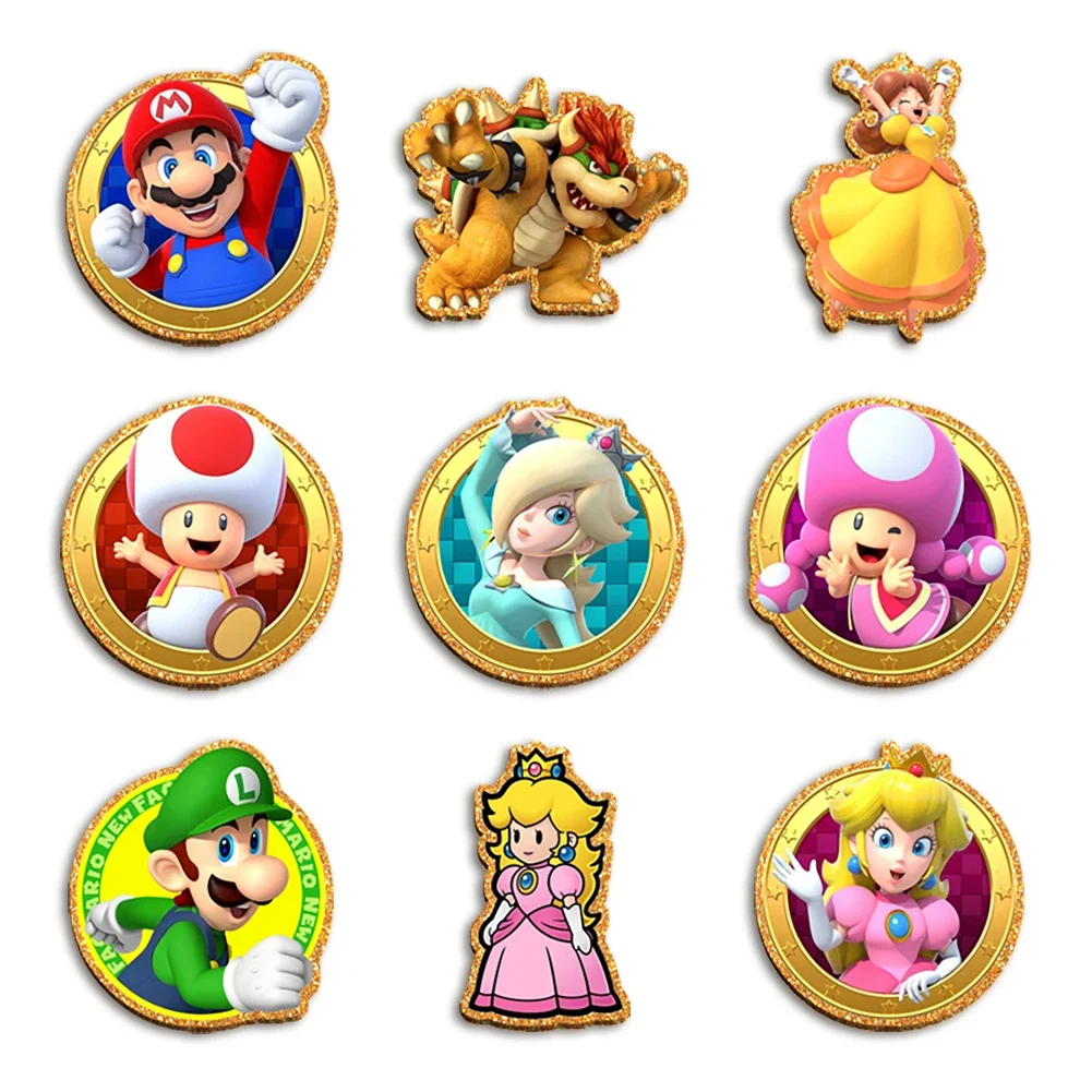 

Cartoon Games Japan Character Glitter Resin Planar Acrylic Flatback Girls DIY Phone Case Hair Bow Craft Keychains Accessories