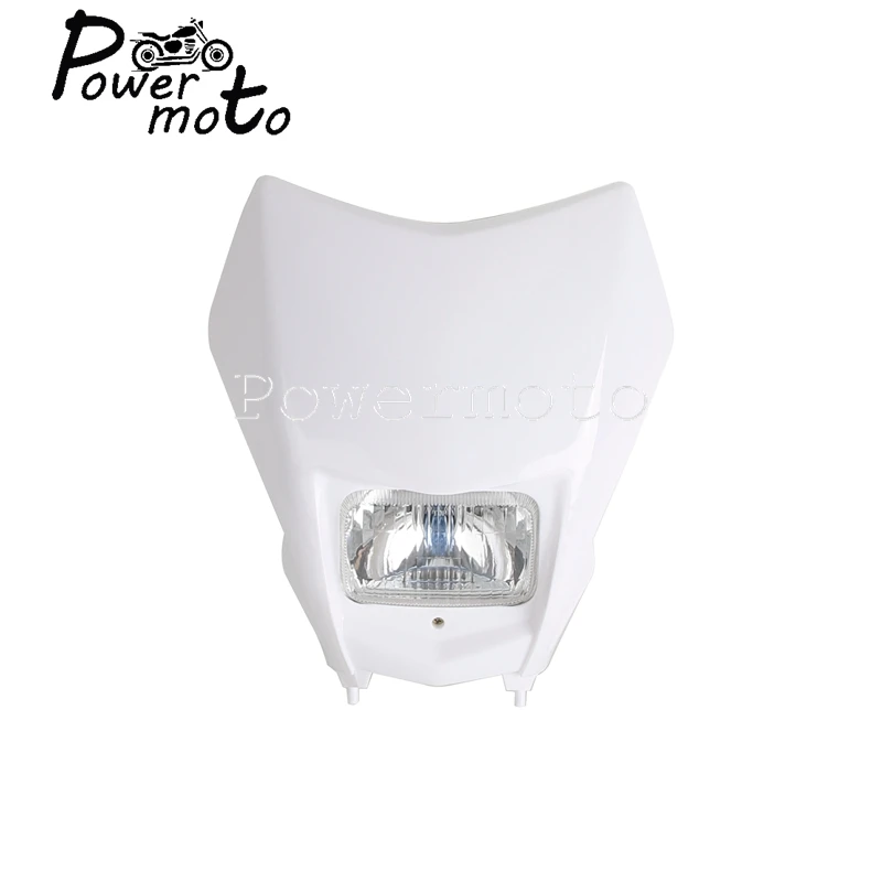 For Honda CRF 250 450 Dual Sport Light Mask Kits Enduro Headlight HI LO Beam Running Light Front Fender Mudguard 2019 2020 2021