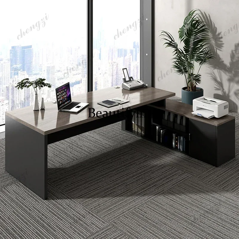 AB03Minimalist Office Table Desk Organizer Side Height Adjustment Industrial Desks Organizers Service Tavolino Trendy Furniture