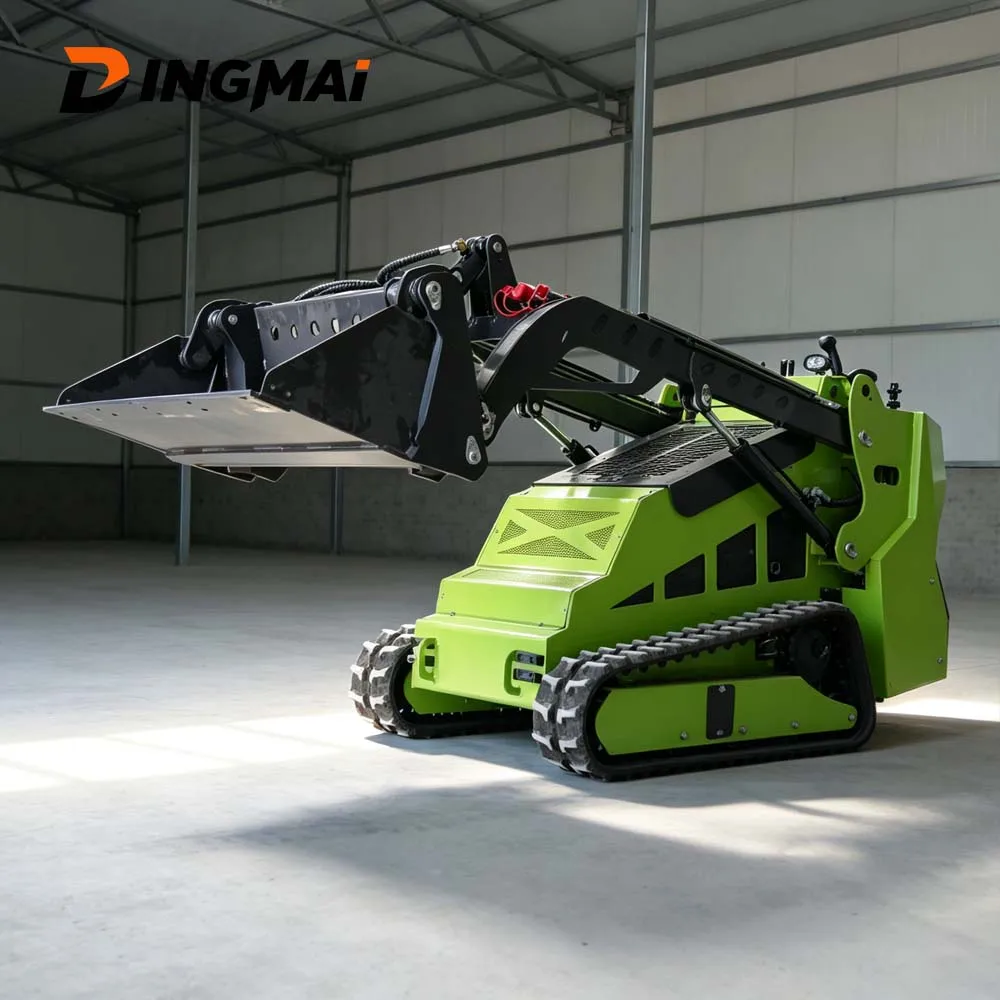 DINGMAI Customized 1500kg Working Weight Compact Skid Steer Loader 16MPa Hydraulic For Christmas Tree Farm Harvest Work