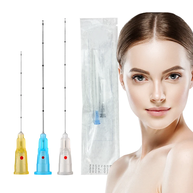 

50 шт. одноразовые тупые иглы 14 г 18 г 21 г 22 г 23 г 25 г 27 г индивидуальная упаковка микро канюля с маркировкой красной точкой