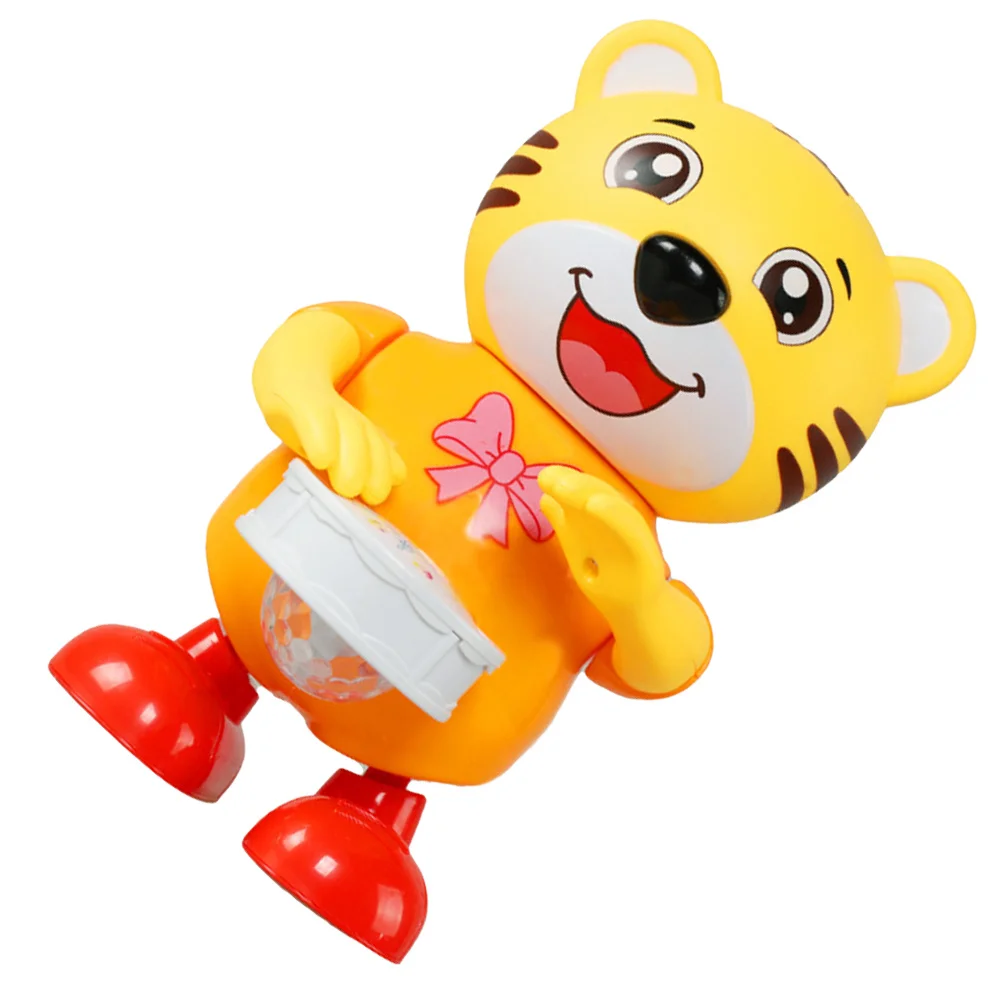Dancing Drumming Tiger Robot For Kids Musical Singing Interactive Baby Gift Children Early Learning Electronic Pet Playtime