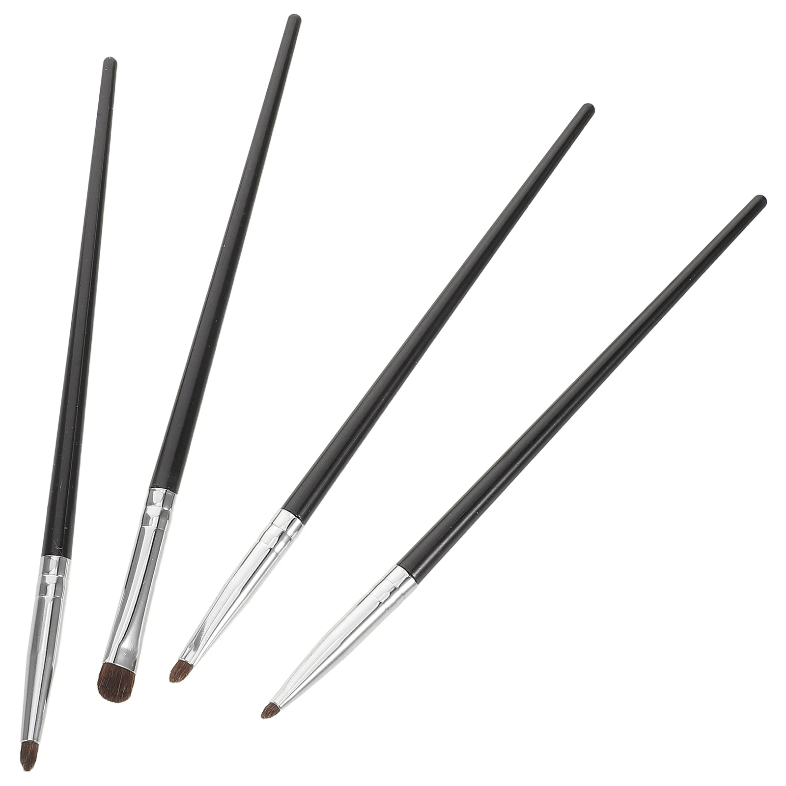 

4pcs Eye Makeup Brush Set Hair for Eyeshadow Detail Blending Smudge Brushes Long Lasting Professional Use