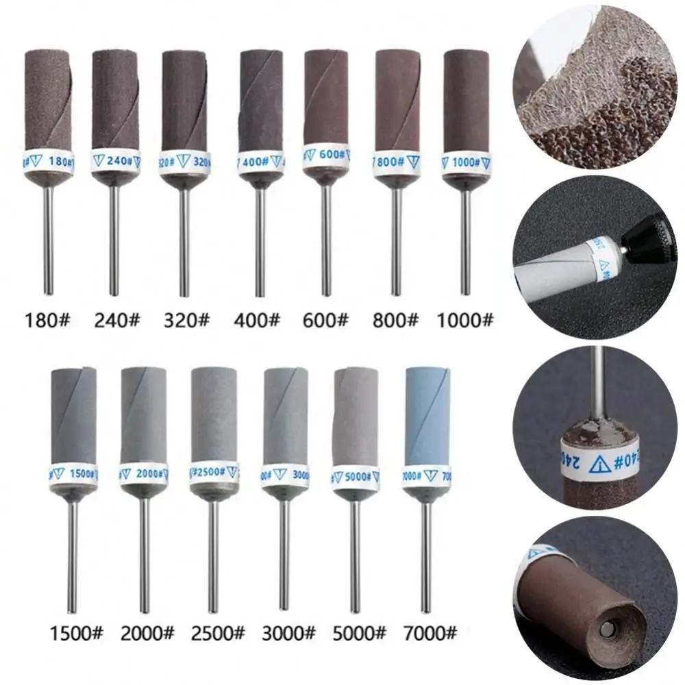 1Pcs Sanding Drum Sandpaper Stick 2.35mm Shank Rotary Tools Sanding Bands Belt For Electric Grinder Tool Parts 180-7000 Grits
