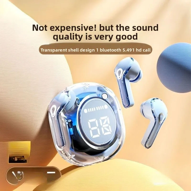 Pantalla digital verdadera reducción de ruido inalámbrica Auriculares Bluetooth 2 horas de duración de la batería deportes impermeable