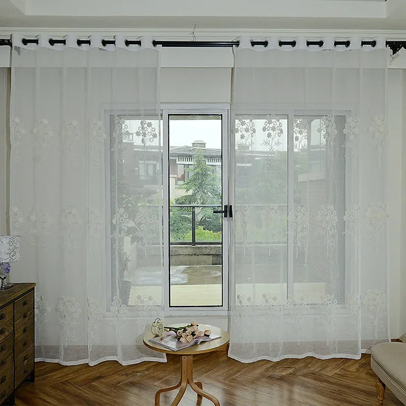 

Light Luxury Curtains for Living Dining Room Bedroom Modern Minimalist Towel Embroidered Modern Elegant Window Screen
