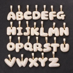 Hip-hop English 26 Letter Pendant Micro-inlaid Zircon Pendant Trend Men And Women Jewelry Stitching Combination