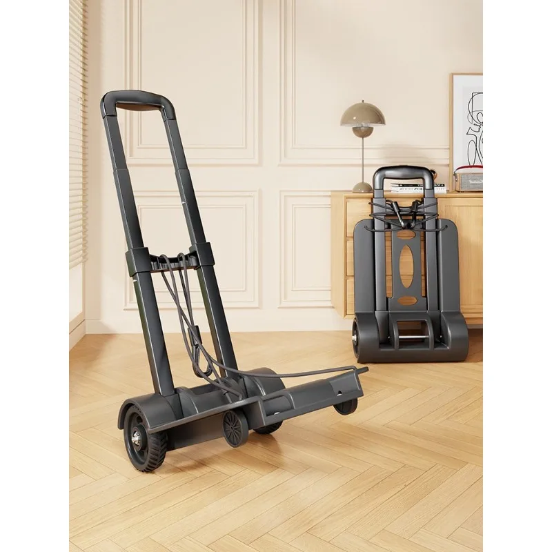 Handling trolley cart Household folding portable luggage trailer can bear weight to buy vegetables and pick up express delivery